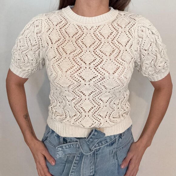 Blusa knit color crema - Zara - Picture 2 of 7